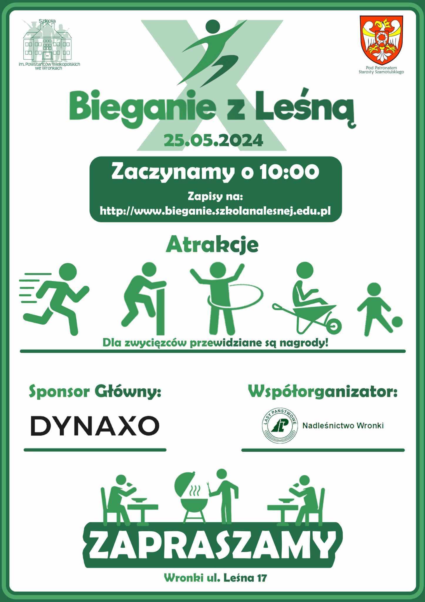 Plakat 10. Bieganie z Leśną 